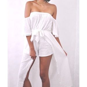 Morrisday The Label White Maxi Skort Dress